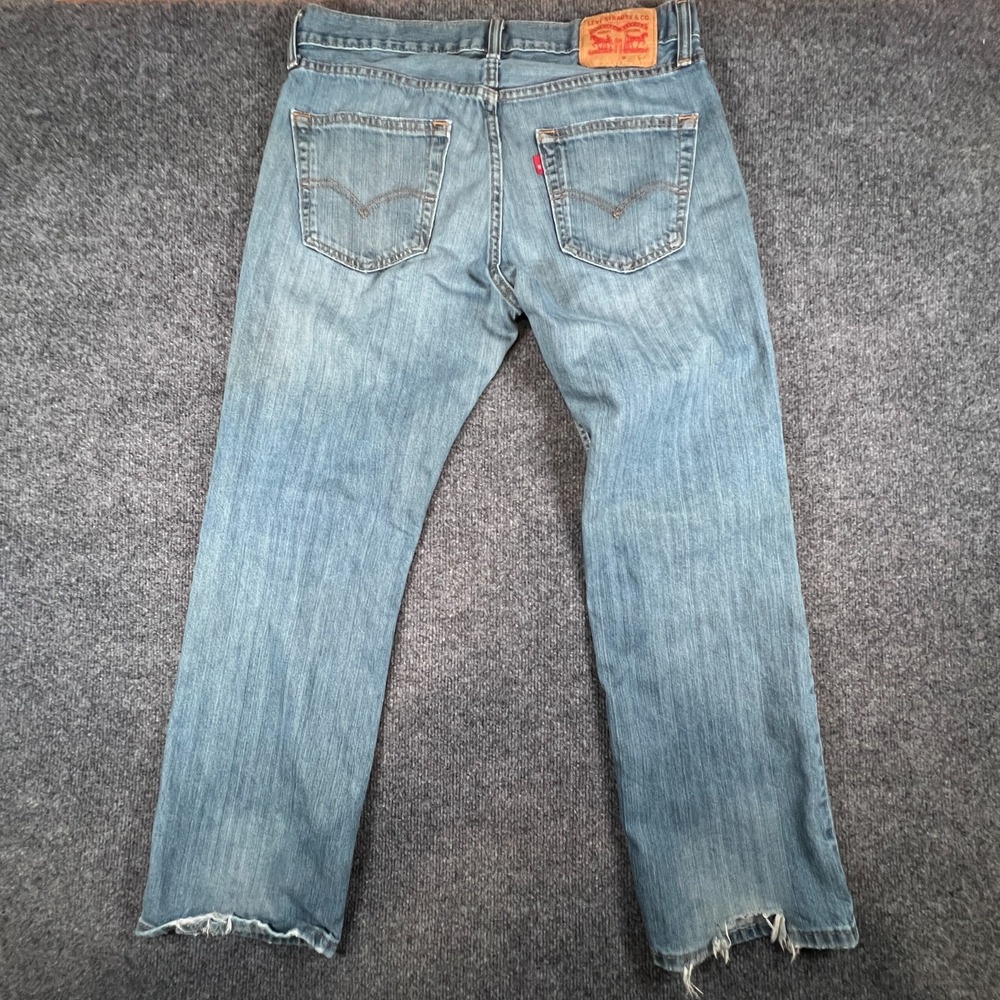 Levi's 559 Jeans Mens 33X28 Blue Denim Cotton Low Rise Relaxed Fit Straight Leg - Picture 12 of 16